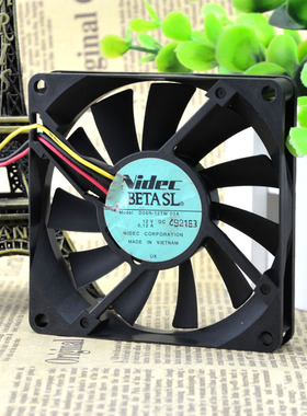 原装Nidec 8015 D08R-12TM 03A 12V 0.12A 3线CPU超静音散热风扇