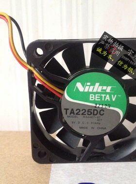 原装 NIDEC 6015 5V 0.31A TA225DC R34487-57 散热风扇