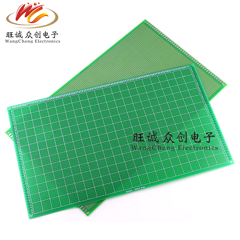 18*30cm单面喷锡1.6厚2.54间距pcb电路板 万用洞洞板万能板线路板