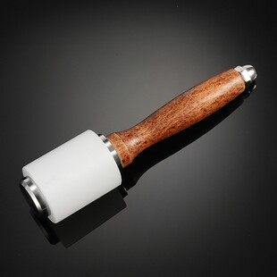 diy手工皮具尼龙皮雕锤子印花工具锤雕刻锤380g打斩锤打孔锤木柄