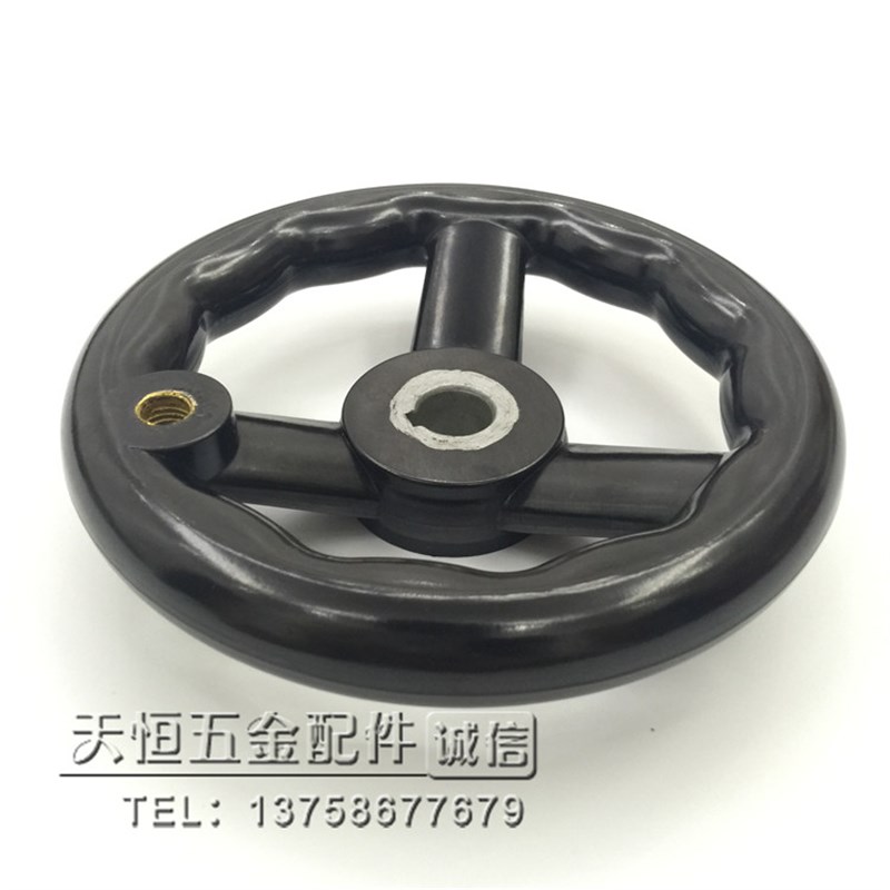 胶木圆轮缘手轮 背波手轮 内波手轮100/125/160/200手轮手柄