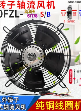 250FZL-2 3 4 6 7 8 220 380V高速排风扇耐高低温金属风机40 100w