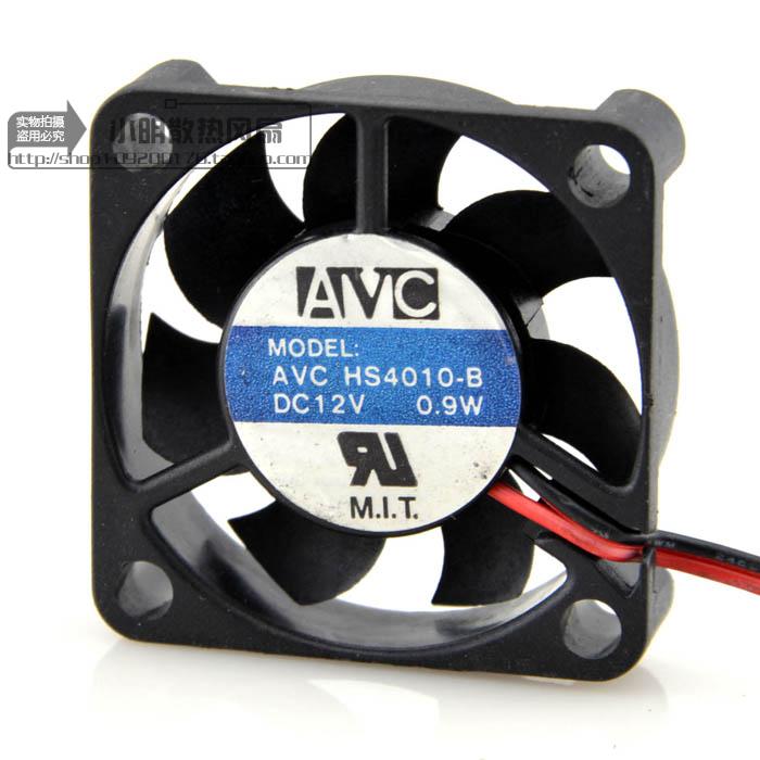 原装AVC HS4010-B DC12V 0.9W 4010 4CM 小风扇 静音散热风扇