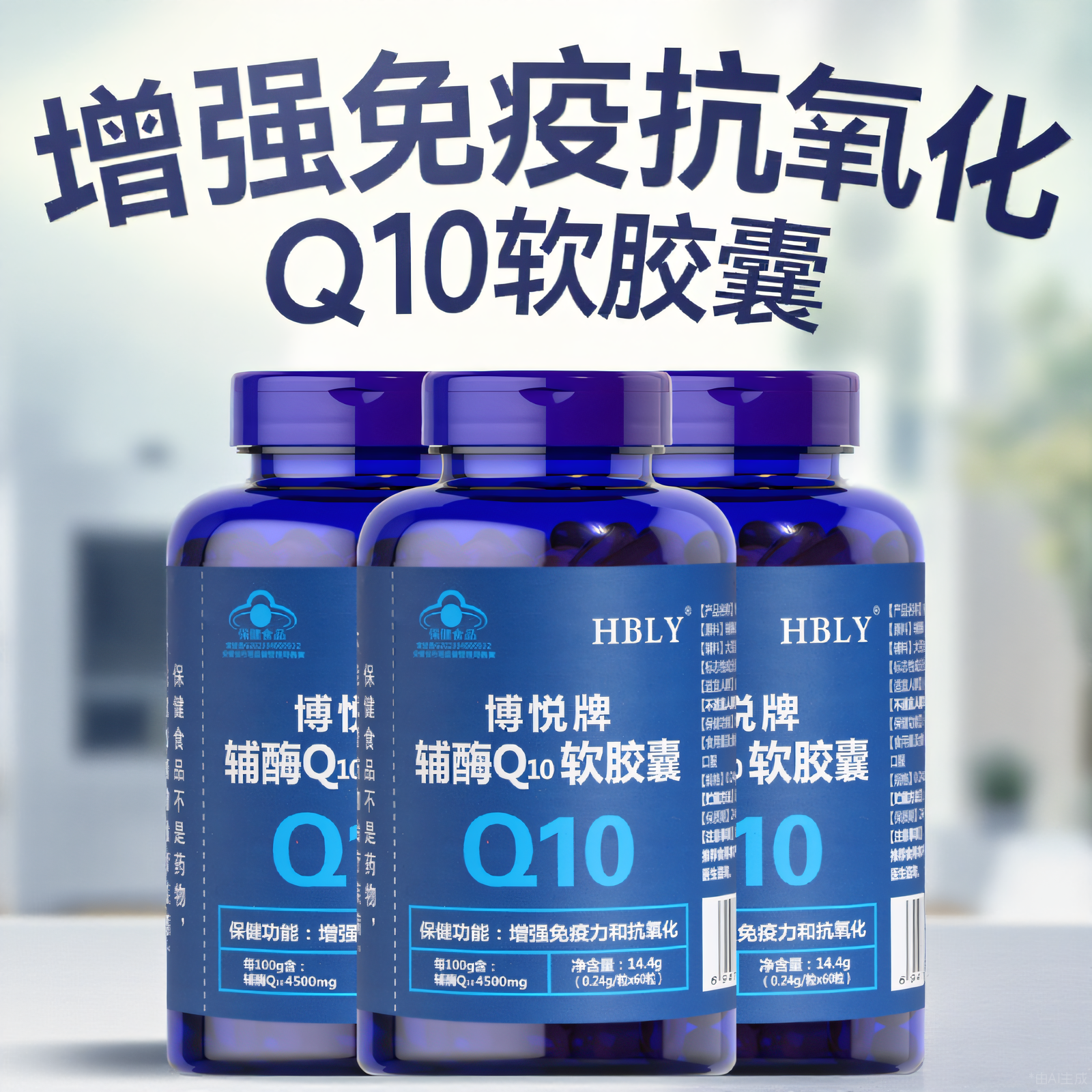 辅酶Q10软胶囊蓝帽保健品
