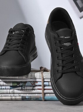 黑色板鞋男韩版潮流夏季透气帆布运动休闲设计感小众大码X男鞋454