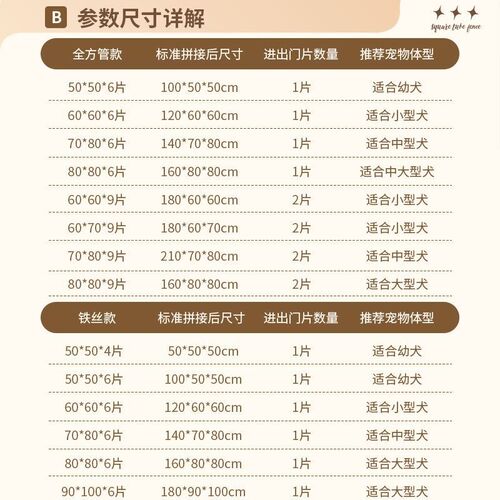 全方管宠物狗狗围栏小型犬中型犬大型犬室内自由拼接X狗栅栏狗笼