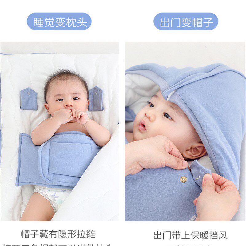 新生婴儿秋冬季加厚包被睡衣初生宝宝恒温睡袋防惊跳襁褓抱防踢被