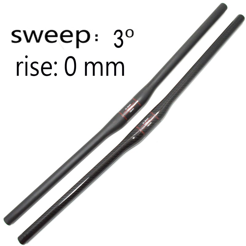 新款T800全碳纤维山地自行车直把一字把3度后飘0度抬升超轻31.8mm
