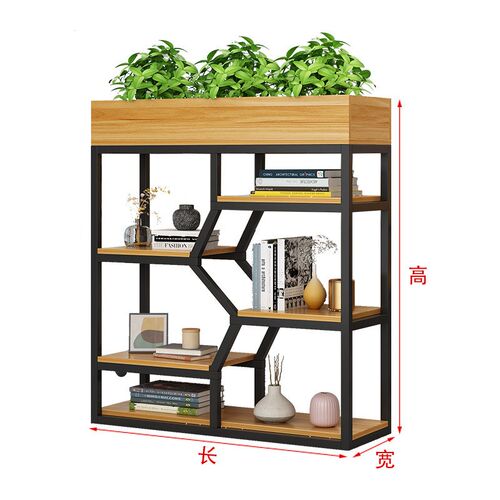 定制办公室隔断架工业风t卡座绿植围栏矮屏风花架客厅隔断置物架