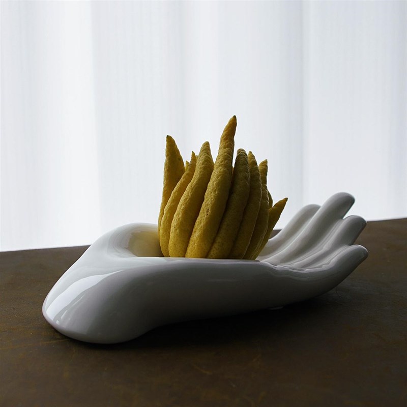 陶瓷佛手柑瓜果托盘专用花瓶中式摆放客厅桌面装饰品花盆器皿