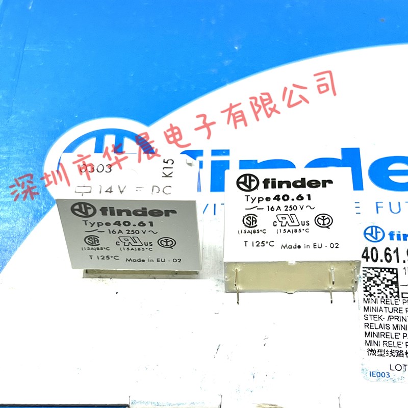 16A原装finder继电器 40.61.9.012.014.0303 Type40.61-12V 14VDC
