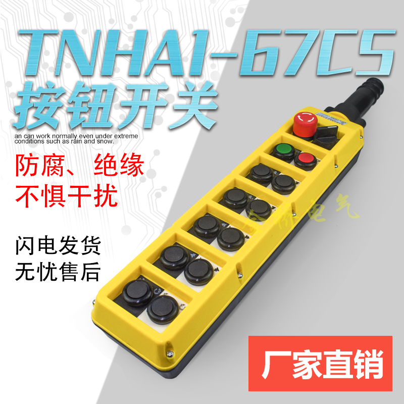 TNHA1-66CS 双速按钮开关 起重电动葫芦手柄 防雨型行车按钮