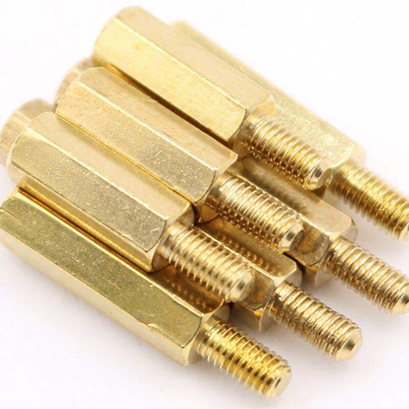 2mm单通铜柱 支撑柱垫高柱 六角铜柱M2*3/456/7810112131415620+3