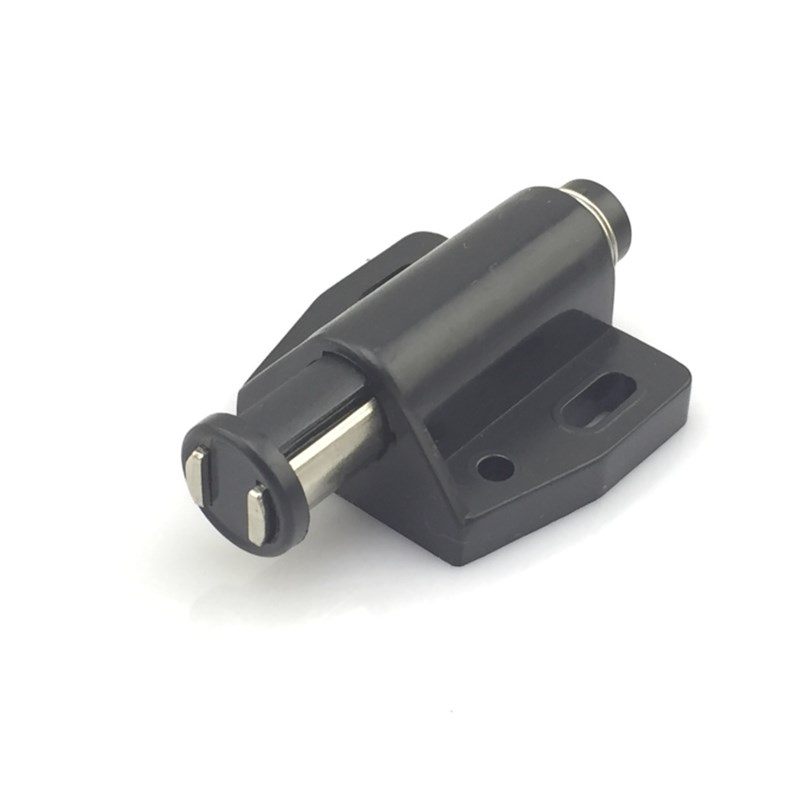 黑色隐形门自弹碰珠反弹器磁吸柜吸木门强磁门吸弹簧暗藏式玻璃门