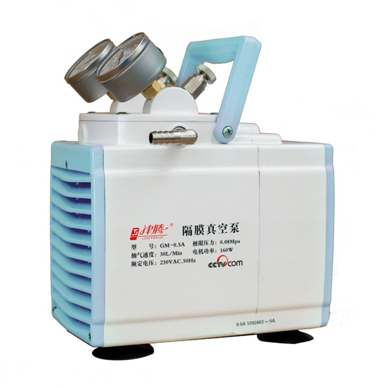 GM-0.5A两用型隔膜真空泵 流动相无油真空抽气泵 天津津腾
