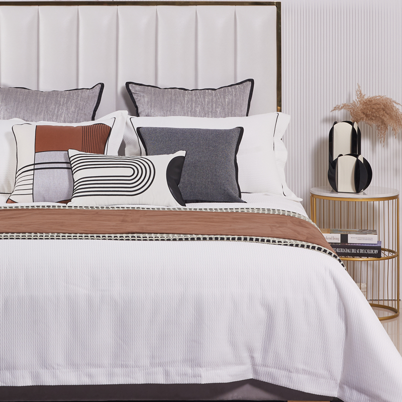 展厅样板间 家具配套床品 轻奢意式港式 简约P软装床品多件套 几