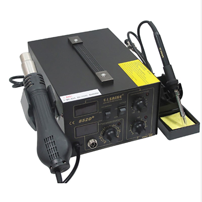 赛克SAIKE 852D+ 双数显热风枪拆焊台电烙铁二合一数显工具