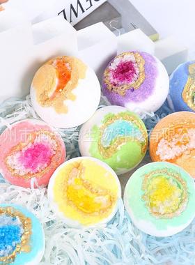 爆款热销精油泡澡爆炸沐浴盐球bath bombs海盐泡澡球9个装套装