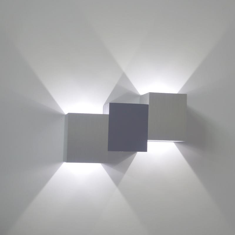 现代简约LED铝材壁灯 组合壁灯客厅卧室床头灯背景灯过道楼梯壁灯