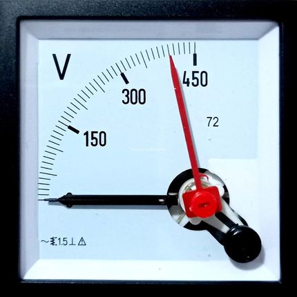 正品 ZN-72防爆防震型红色双指针电压板表250V300V450V500V