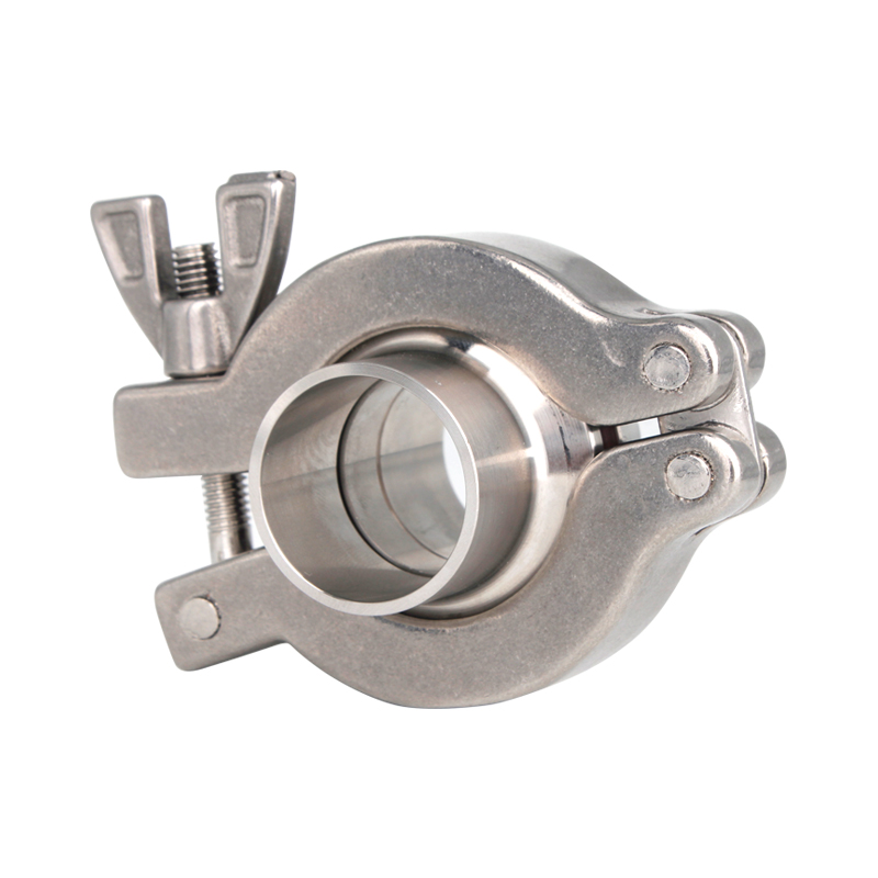 304不锈钢真空快装接头套装卡箍式卡盘快速卡套焊接头KF16 KF25