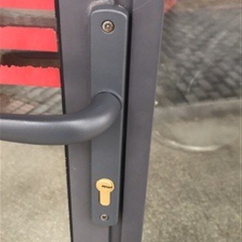 50型铝合金平开门锁8520门锁执手锁窄面板门锁内外开门锁推拉门锁