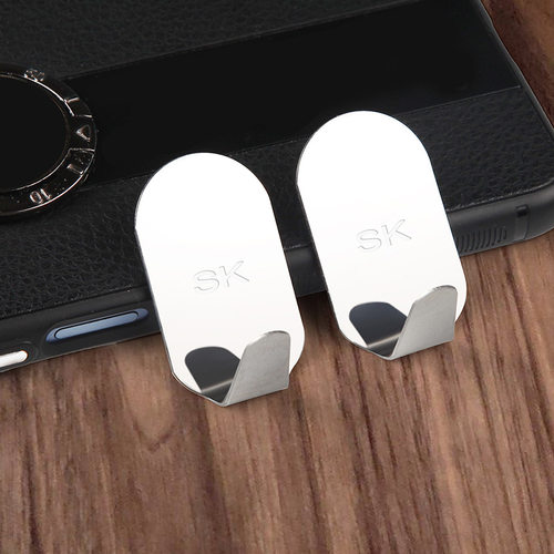 免打孔挂钩强力粘胶墙壁门后粘贴厨房无痕挂衣架承重浴室金属粘钩