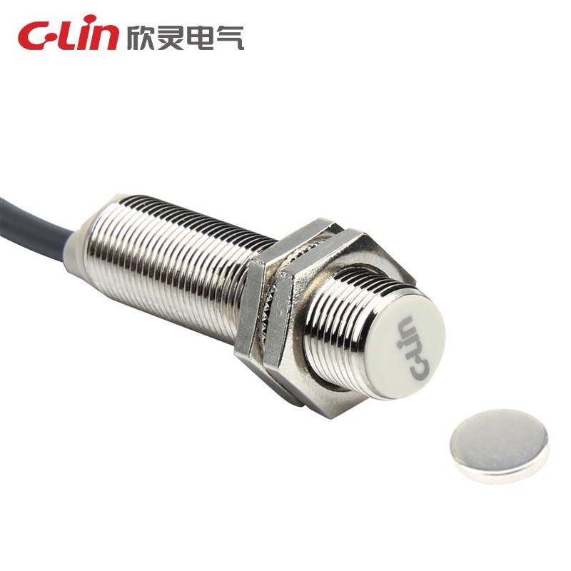 C-Lin欣灵 霍尔式接近开关SJM12-10N1/N2/P1/P2/D1/D2/A1/2带磁铁