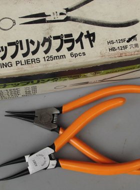 库存老货进口KMT5寸卡簧钳挡圈钳直咀轴用穴用内撑外撑卡环用钳子