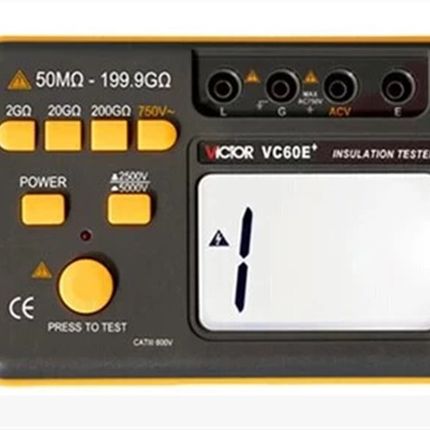 深圳胜利兆欧表绝缘电阻测试仪摇表 250V/500V/1000V/2500VVC60B+