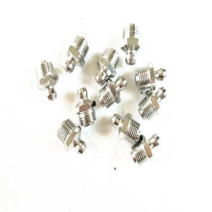 黄油嘴黄油枪嘴配件黄油枪嘴尖头平头直弯不锈钢铜油嘴M11