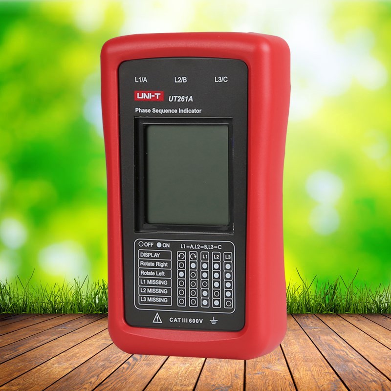 优利德UT261A/UT261B相序指示仪马达转向仪检相器相位表LED缺相仪