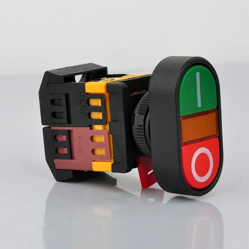 APBB-22N 双键双位带灯 控制按钮开关 复位型 22mm/25mm