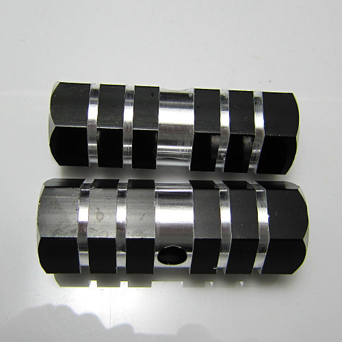 优质铝合金脚柱 六角型火箭筒 自行车后轴脚踏 价格实惠一对价