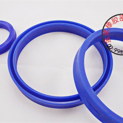 蓝色UHS/DHS型密封圈聚氨酯UN/UNS油封 往复活塞液压油缸油封大全