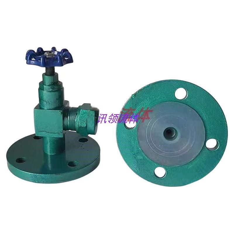 碳钢衬四氟法兰液位计考克X49F46不锈钢衬氟F46考克液位法兰角阀
