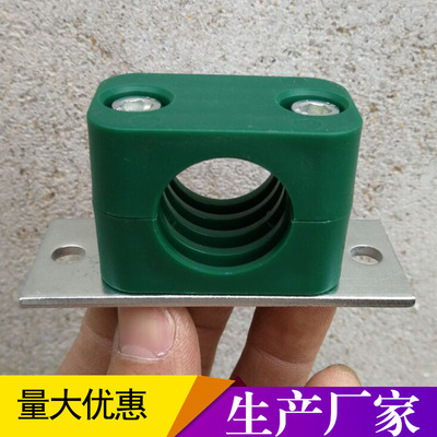 轻型塑料管卡管夹固定水管电缆液压管夹GJLPG5带安装孔管夹38-102