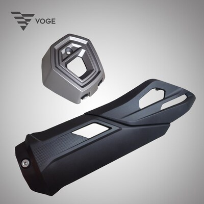 隆鑫无极LX150T SR150GT 150T原装消声器护罩 消声器尾盖 装饰罩