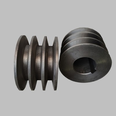 三角皮带轮电机轮B型三槽A型三槽铸铁飞轮外径60-110mm