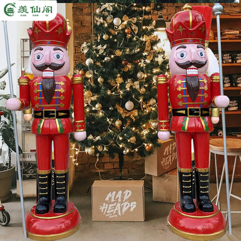 迎宾人物雕塑胡桃夹子士兵摆件大型酒店KTV酒吧店门口装饰卫兵
