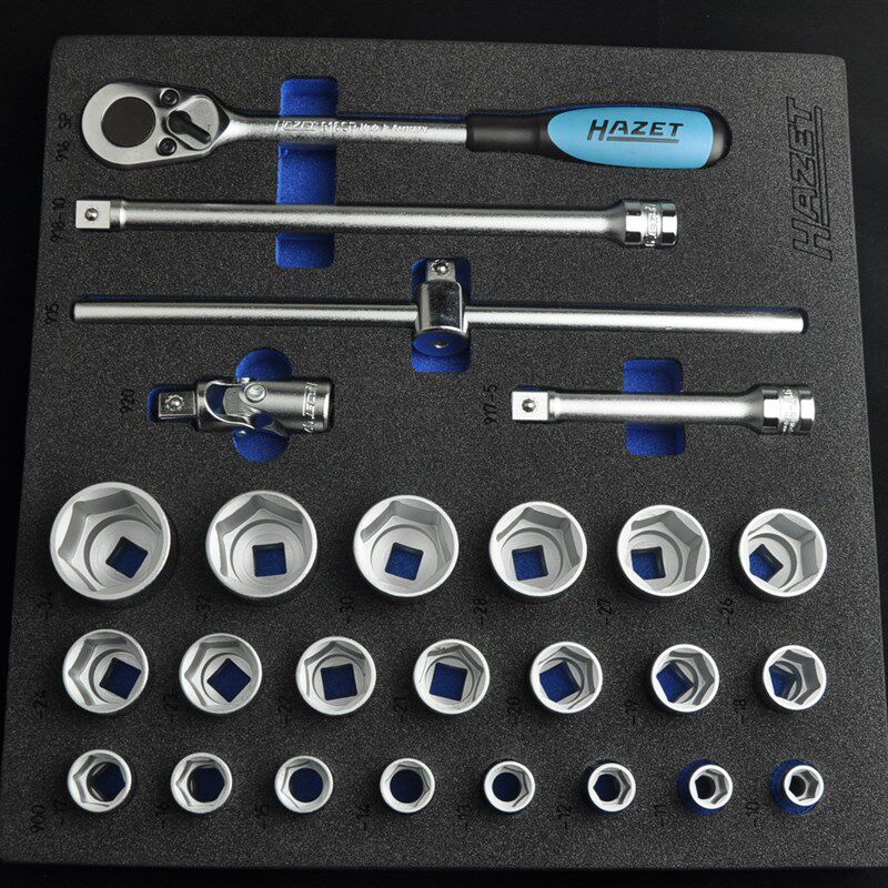 德国HAZET大飞套筒扳手组合工具26件套 163-102/27 汽修汽保工具