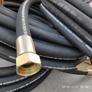 厂家供应钢丝编织胶管总成 液压油管 内径40/50/65/76mm橡胶软管