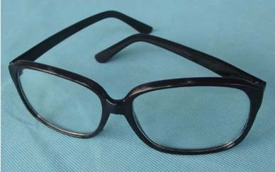 蓝边眼镜防紫外线眼镜玻璃镜片平光眼镜防护眼镜劳保眼镜