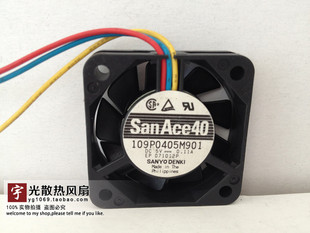 109P0405M901 0.11A 4010 三线散热风扇 4CM 三洋