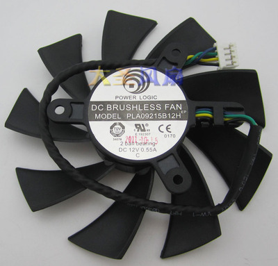 微星GTX460 560 570 580 HD6870显卡风扇PLA09215B12H