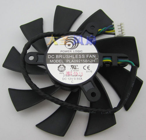 微星GTX460 560 570 580 HD6870显卡风扇PLA09215B12H