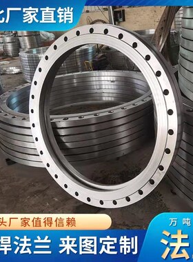 碳钢法兰盘焊接平焊法兰片国标不锈钢铁盲板定做大口径变径定制dn