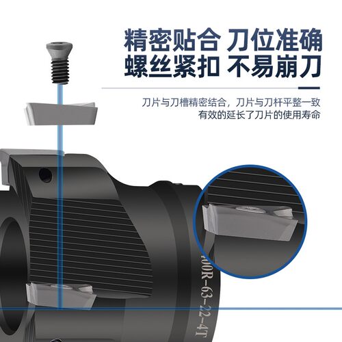 数控直角平面铣刀盘BAP400R端面铣刀盘AP1604 BAP400R/50/63 R0.8