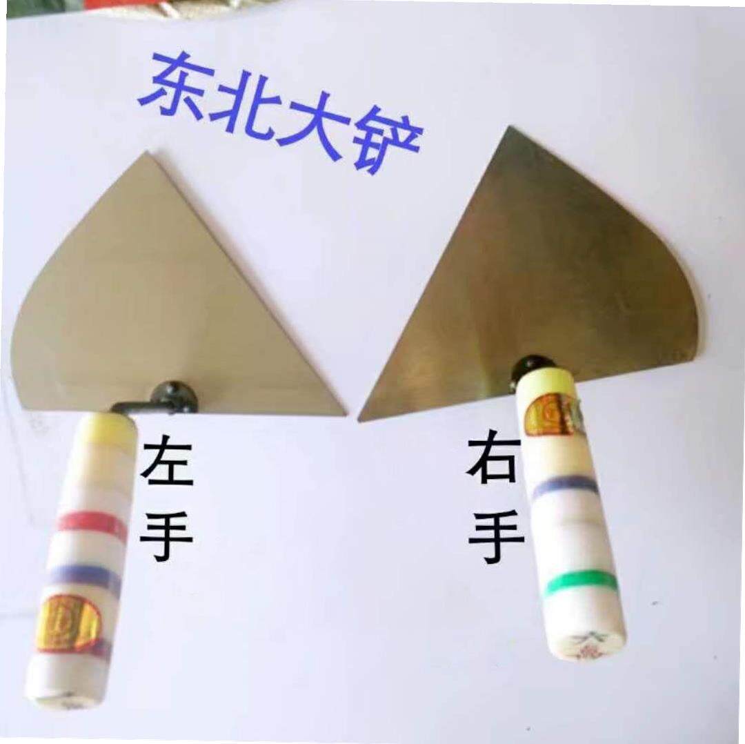 东北瓦工砌砖大铲 纯手工斜铲三角铲砌砖铲砌墙抹子 瓦工工具左。