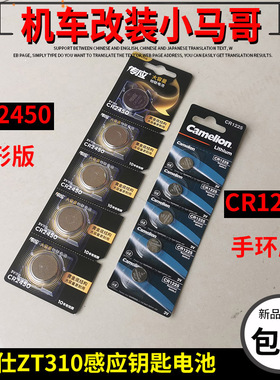 升仕ZT310-X-R-V-T-M摩托车感应钥匙遥控器钮扣电池CR2450/1225